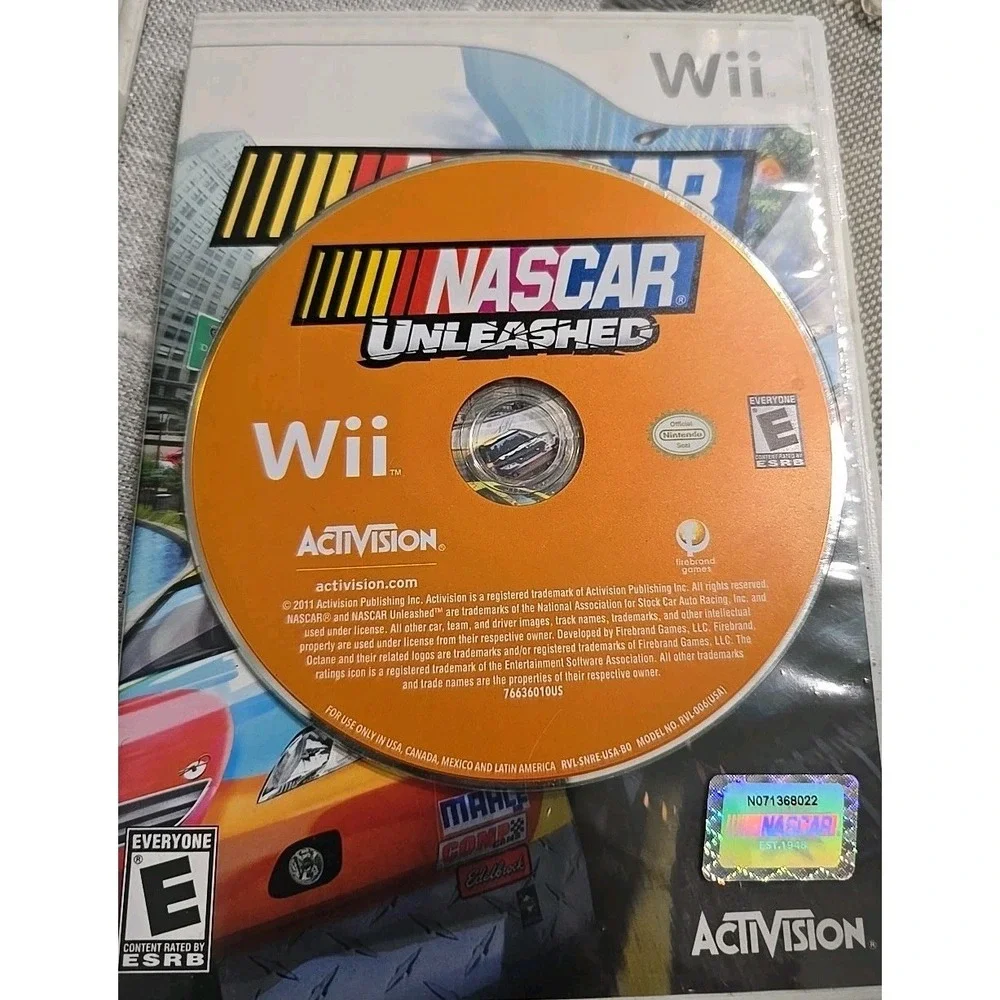 Nitendo Wii Games:SegaBassFishing(2006),Nascar Unleashed(2006)